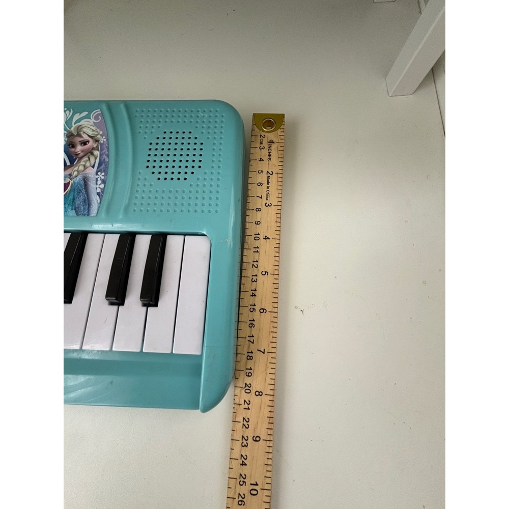 Disney Frozen Keyboard First Act Elsa Anna Olaf Toy Piano 37 Keys Teal Purple - Picture 5 of 5